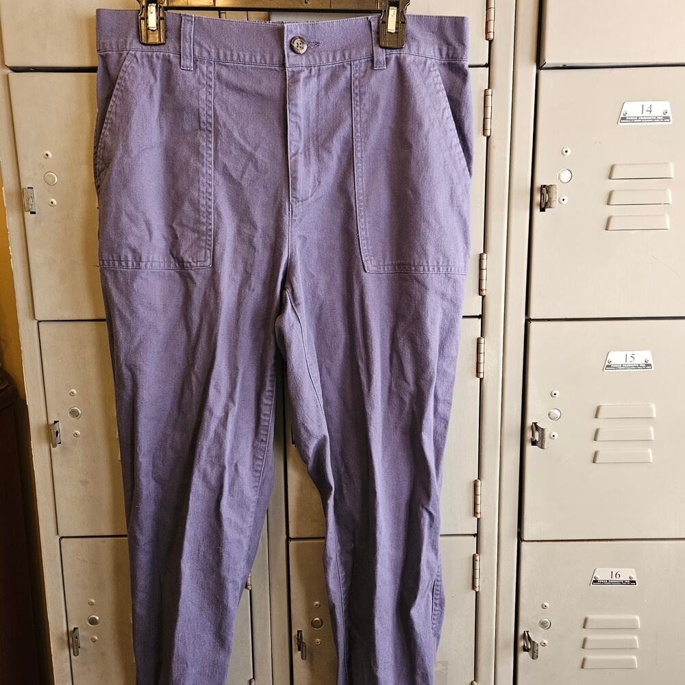 GAP ladies blue twill jogger pants - size large NWOT